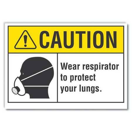 LYLE LCU3-0117-RD_10x7 CAUTION SIGN SELF-ADHESIVE VINYL 7 IN H