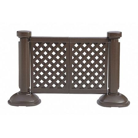 GROSFILLEX US960423 FENCE POST AND BASE BROWN 3 FT H