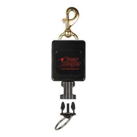 GEAR KEEPER RT3-4483 FLASHLIGHT RETRACTOR 32 IN L BRASS SNAP
