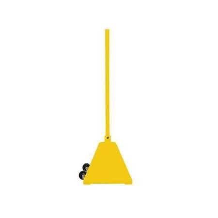 IDEAL SHIELD BPB-YL-RUBBER CASTER SIGN BASE WITH WHEELS