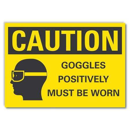 LYLE LCU3-0167-RD_10x7 CAUTION SIGN SELF-ADHESIVE VINYL 7 IN H