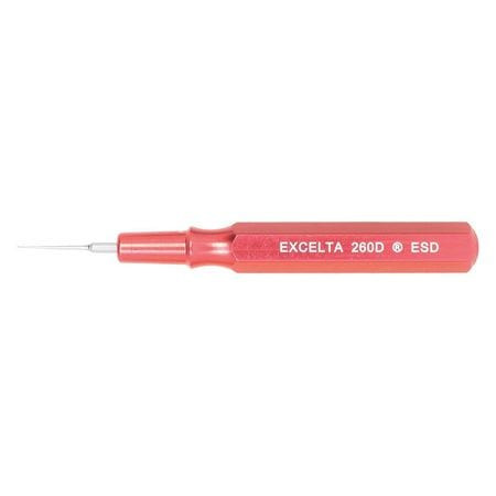 EXCELTA 260D-ESD SPATULA 2-1/2 IN METAL HANDLE RED .025