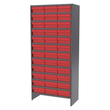 AKRO-MILLS ASC1879118GRY STEEL SHELVING 36 DRAWERS 18X36X79 GRAY