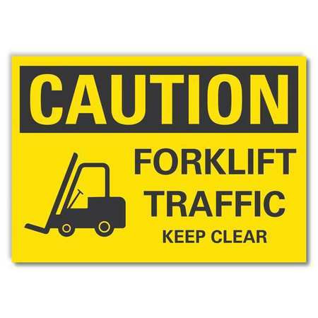 LYLE LCU3-0196-RD_10x7 CAUTION SIGN SELF-ADHESIVE VINYL 7 IN H