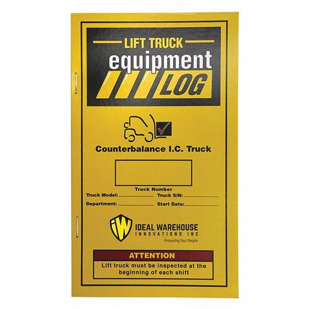 IRONGUARD 70-1065 REPLACEMENT LOG BOOK 70-1065 FOR IDEAL W