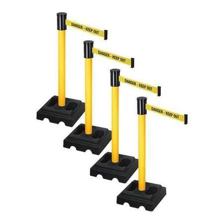 RETRACTA-BELT PSBA322PYW-DKO BARRIER SYSTEMS POST YELLOW 15 FT BELT