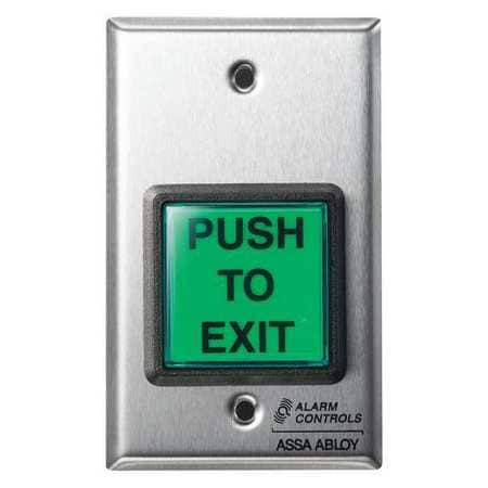 ALARM CONTROLS TS-2 PUSH BUTTON 5 IN H W/FACE PLATE