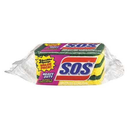 S.O.S 91029 HEAVY DUTY SPONGE,SOS,PK24
