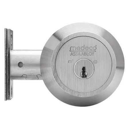 MEDECO 11C621-T-26-DL-S DEADBOLT DOUBLE 2-3/8 IN BACKSET 2 KEYS