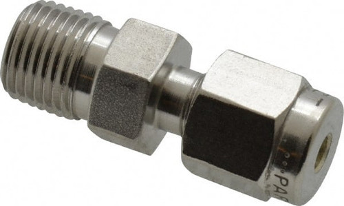 PARKER 2MSC2N-316 STRAIGHT CONNECTOR,SS,A-LOKXM,1/8IN