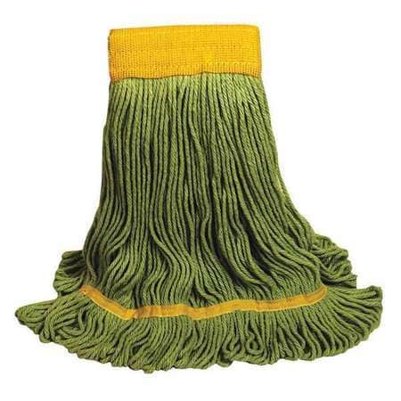 UNISAN 1200XL ECOMOP MOP HEAD,GREEN,COTTON/SYNTHETIC