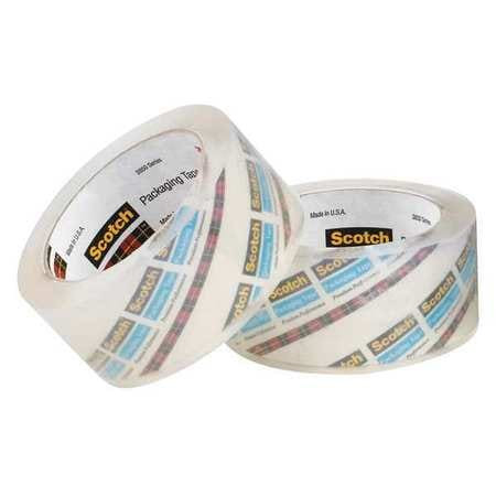SCOTCH 3850-18CP HEAVY DUTY PACKAGING TAPE,CLEAR,PK18