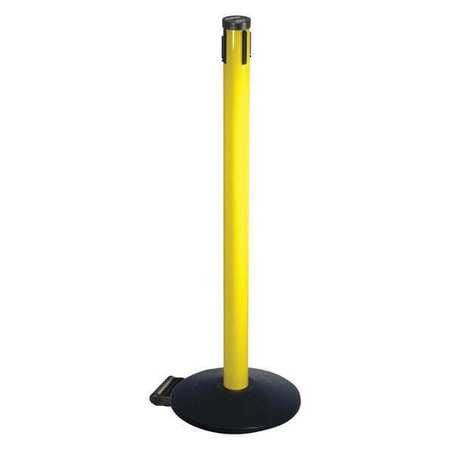 RETRACTA-BELT 305YA-RCV BELT BARRIER RCVR. POST YELLOW CAST IRON