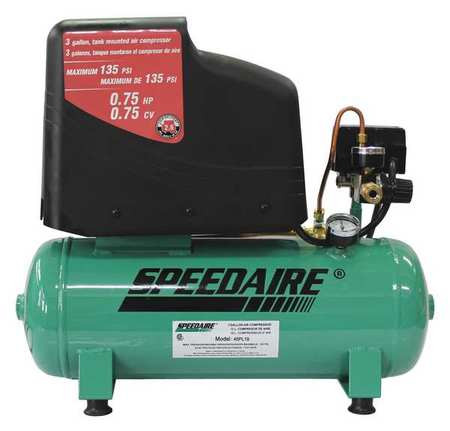 SPEEDAIRE 45PL19 PORTABLE ELECTRIC AIR COMPRESSOR 115VAC