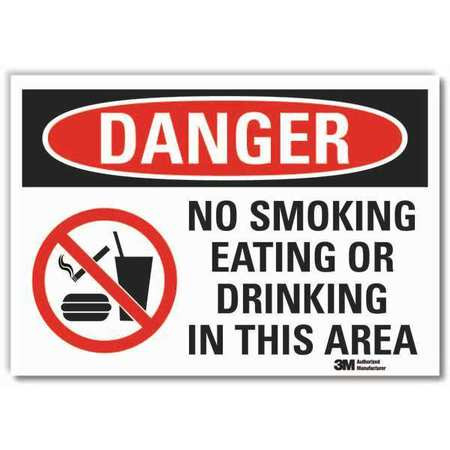 LYLE LCU4-0578-RD_7x5 NO SMOKING SIGN SELF-ADHESIVE 7 IN W