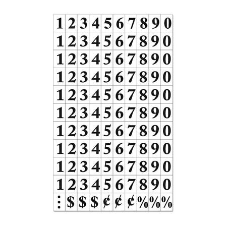 MASTERVISION KT2020 MAGNETIC NUMBERS BLACK