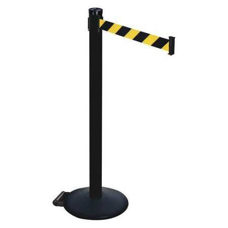 RETRACTA-BELT 305PSB-BYD BARRIER POST BLACK/YLW BELT 2 IN BELT W