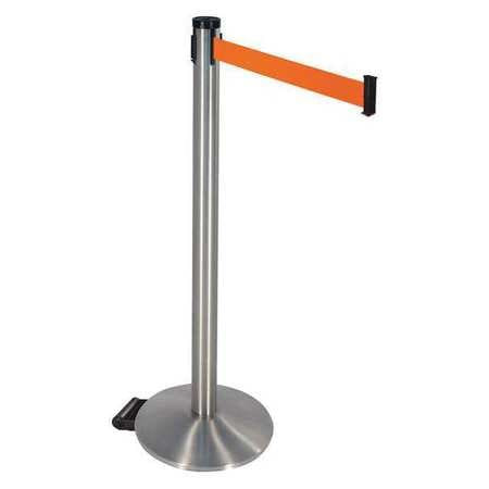 RETRACTA-BELT 304SS-FO BARRIER POST W/WHEELS 2 IN BELT W