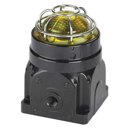FEDERAL SIGNAL G-LED-AC-D-Y BEACON WARNING LIGHT YELLOW SURFACE MNT