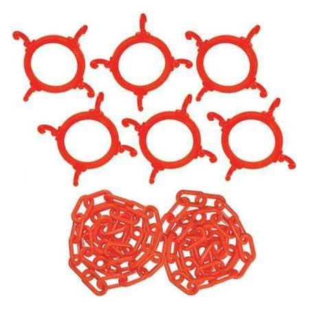 MR. CHAIN 97413-KIT PLASTIC CHAIN KIT ORANGE 600 IN.