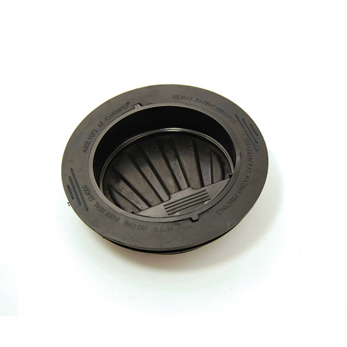 RECTORSEAL CORP 97044 DRAIN 4 IN PIPE DIA. BLACK TRAP SEAL