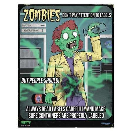 MANCOMM 31P-107-02 SAFETY POSTER 12 H 16 W