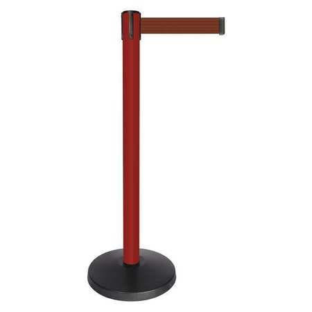 QUEUEWAY QPLUS-21-N7 BARRIER POST W/BELT RED POST BROWN BELT