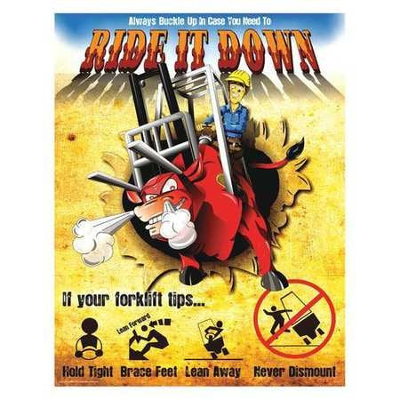 MANCOMM 31P-019-02 SAFETY POSTER 12 H 16 W
