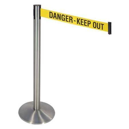 RETRACTA-BELT 330SS-DKO BARRIER POST 10FT BELT L DANGER KEEP OUT