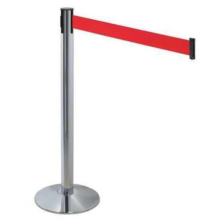 RETRACTA-BELT 330PAPC-RD BARRIER POST GRAY RED BELT 3 IN BELT W