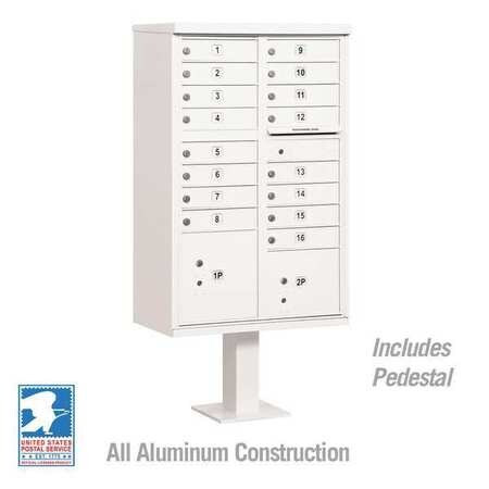 SALSBURY INDUSTRIES 3316WHT-U CLUSTER BOX UNIT WHITE 18 DOORS 18 IN W