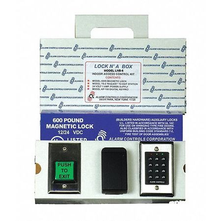 ALARM CONTROLS LNB-6 ACCESS CONTROL SYSTEM KIT,SILVER/BLACK