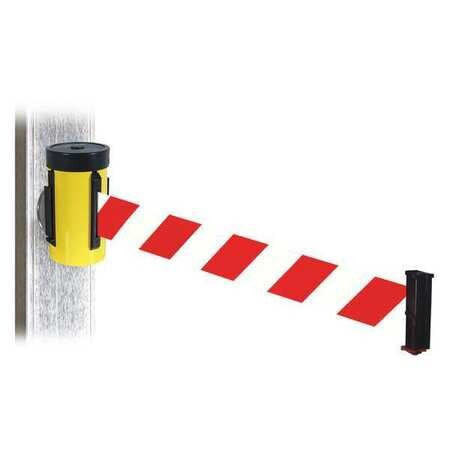 RETRACTA-BELT WH700YW-RWD-MM BELT BARRIER YL MAGNET RD/WT BELT 10FT.L