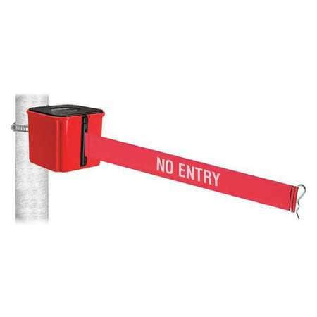 RETRACTA-BELT WH412RD30-NE-HC BELT BARRIER 4 H RED/WHITE TEXT BELT