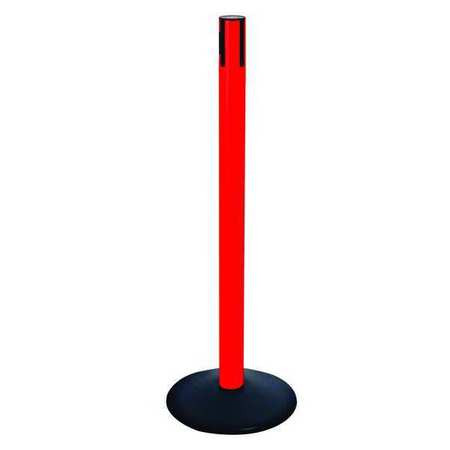 RETRACTA-BELT 331PRD-RCV BELT BARRIER RCVR. POST RED CAST IRON