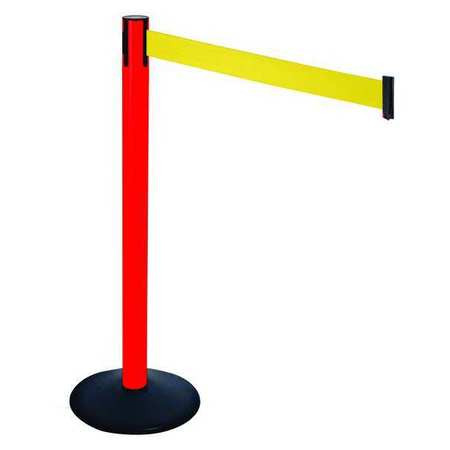 RETRACTA-BELT 331PRD-YW BARRIER POST 40 IN H YELLOW BELT