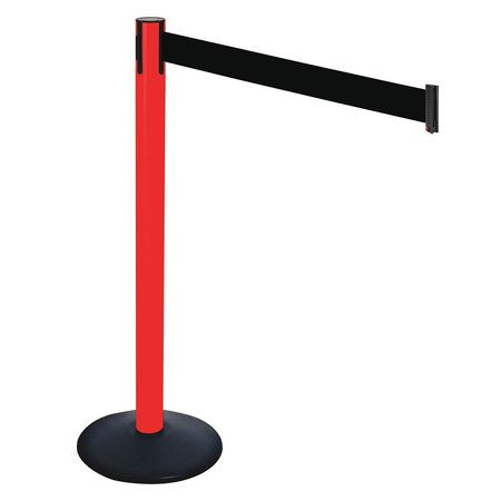 RETRACTA-BELT 331PRD-BK BARRIER POST 40INH BLACK BELT 3IN BELT W