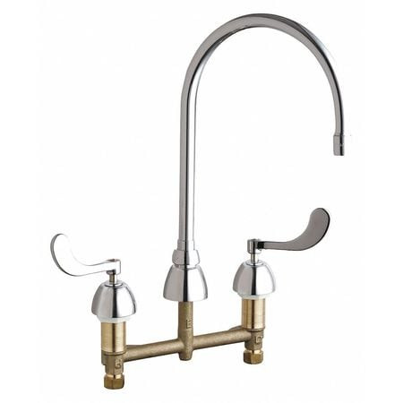 CHICAGO FAUCETS 786-GN8AE72ABCP GOOSENECK CHROME CHICAGO FAUCETS 786