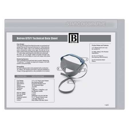 BOTRON COMPANY INC. B7412 ESD TRAVELER SLEEVE 11X8.5X0.24IN PK25