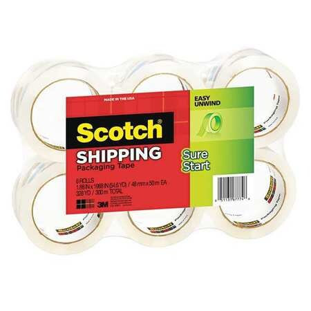 SCOTCH 35006 PACKAGING TAPE 1.88 X 1968 IN. PK6