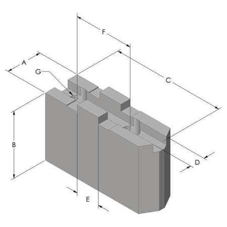 ABBOTT RUBBER COMPANY, TG12MDA2 3 JAW UNIVERSAL (PLAIN BACKED)