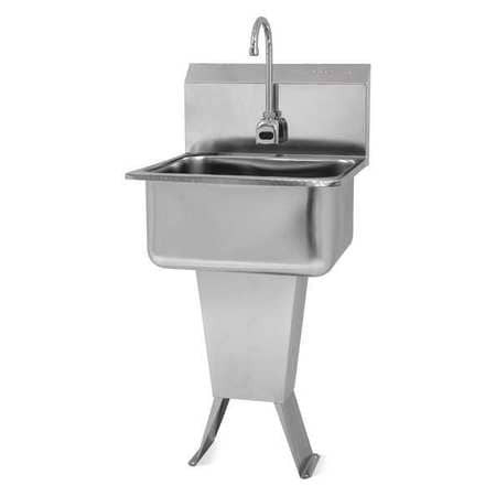 SANI-LAV ES2-521L-0.5 HANDSINK:FLOORMOUNT,ELECTRONICFAUCET,304