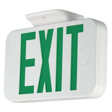 HUBBELL CEG HUBBELL CEG LED EXIT SIGN, WHITE, GREEN 