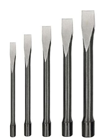 WESTWARD 2AJL5 HANDGUARDED CHISEL SET 3/8-7/8 IN 5 PC