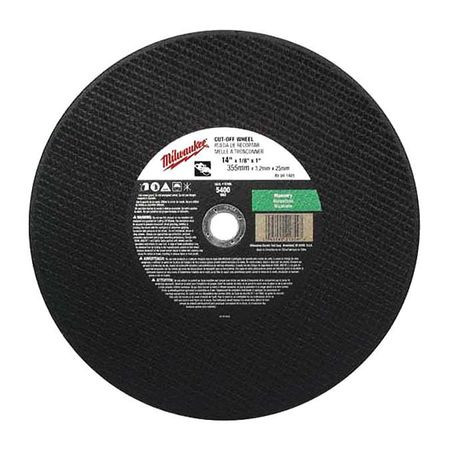 MILWAUKEE ELECTRIC TOOLS 49-94-1475 14X31/8X1 CUT WHEEL