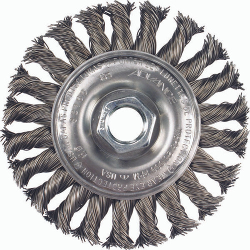 PFERD 82284 STANDARD KNOT WHEEL,.020SS WIRE,4"