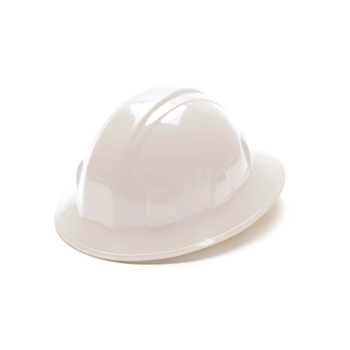 PYRAMEX HP24110 WHITE FULL BRIM STYLE 4 POINT RATCHET HA