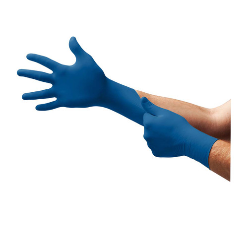 ANSELL US-220-M DISPOSABLE GLOVES,NITRILE,M,PK100