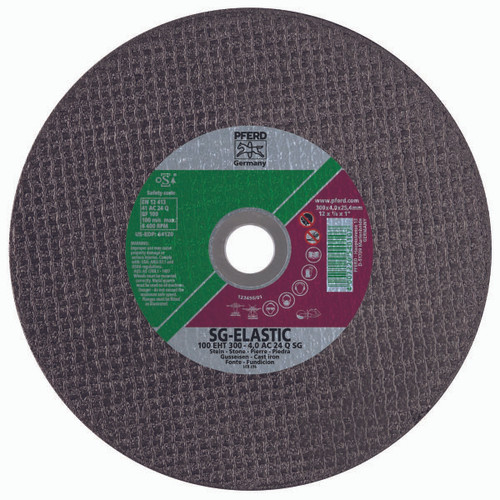 PFERD 64120 PORT CUT OFF WHEEL,DUCTILE,12"X1/8"X1"