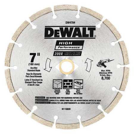 DEWALT TOOLS DW4784 7" HP SEGMENTED DIAMOND BLADE